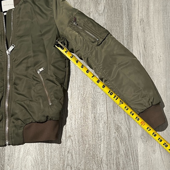 The Group Babaton army green zip up bomber jacket - Picture 13 of 16